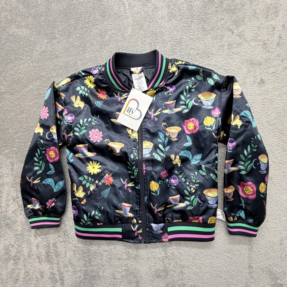 Disney Ily 4EVER The Mad Tea Party Teacups Jacket Kids Size 7/8